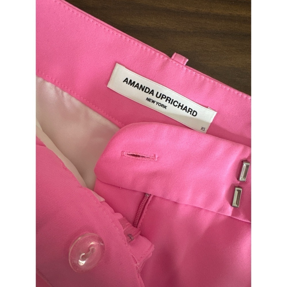 Amanda Uprichard Dovima Paris Pink Mini Skirt Suit Set Size XS - Picture 3 of 4